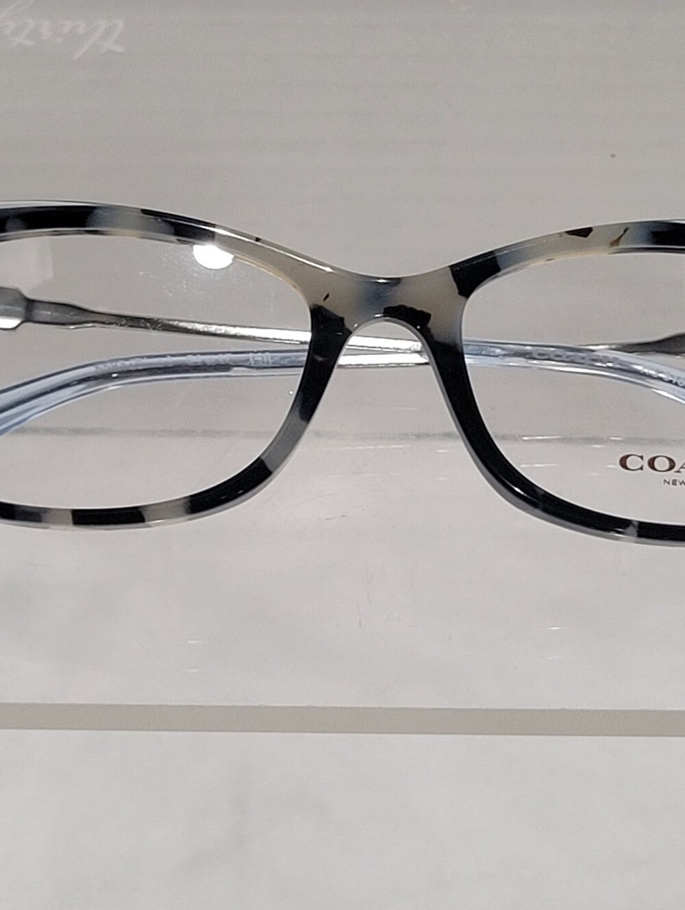 Coach Eyeglasses Frames Model 6163 NWOT Cat Eye Tortoiseshell Blue - Picture 10 of 13
